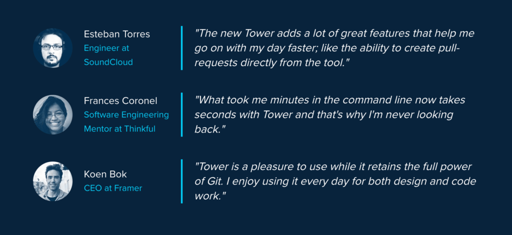 Git Tower testimonials