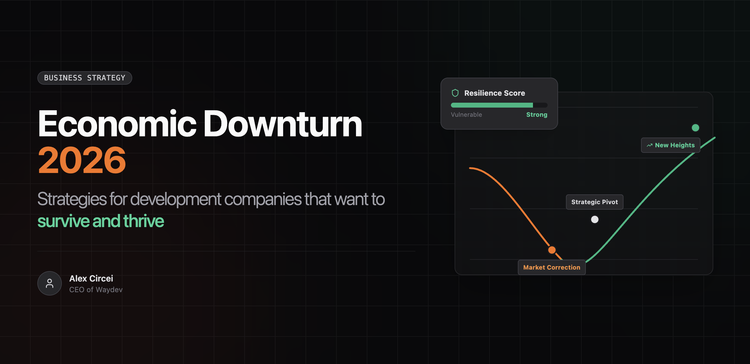 Economic downturn 2026: strategies for development companies that want to survive and thrive